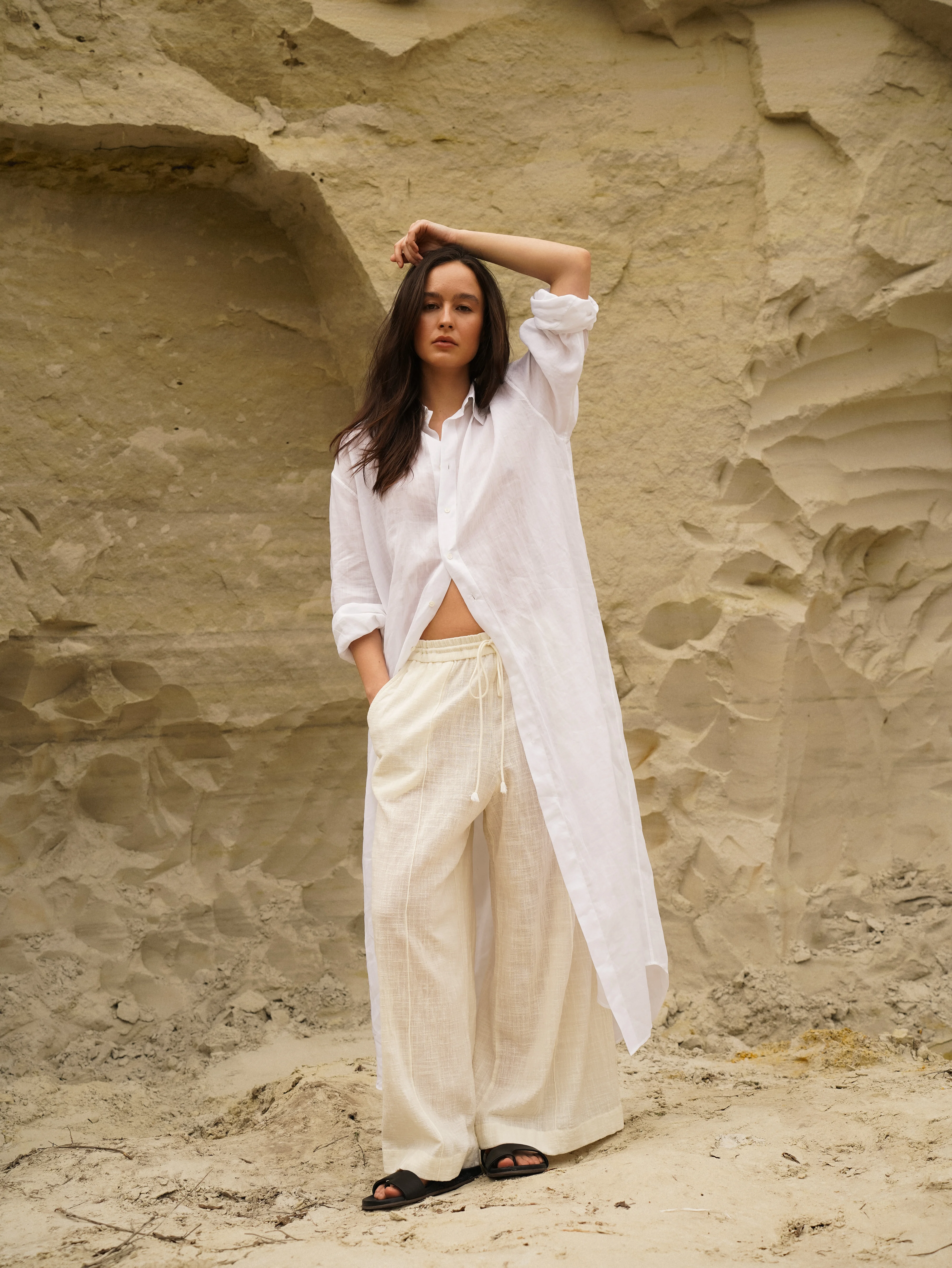Сорочка довга oversize із 100% кропиви Rami